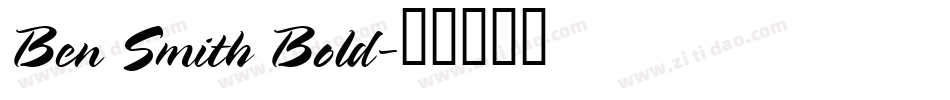 Ben Smith Bold字体转换